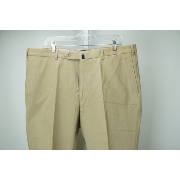 Incotex Light Brown Khaki 100% Cotton Pants Sz 56 NEW